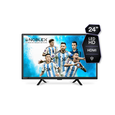 Tv Led 24 Pulgadas HD con 2 puertos HDMI y USB Noblex