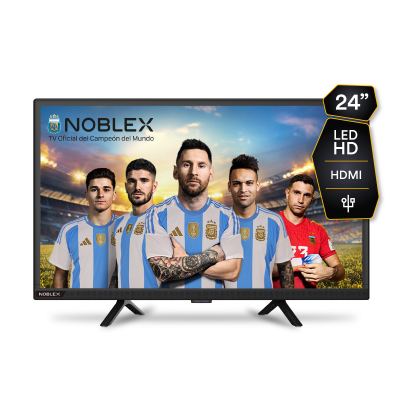 Tv Led 24 Pulgadas HD con 2 puertos HDMI y USB Noblex